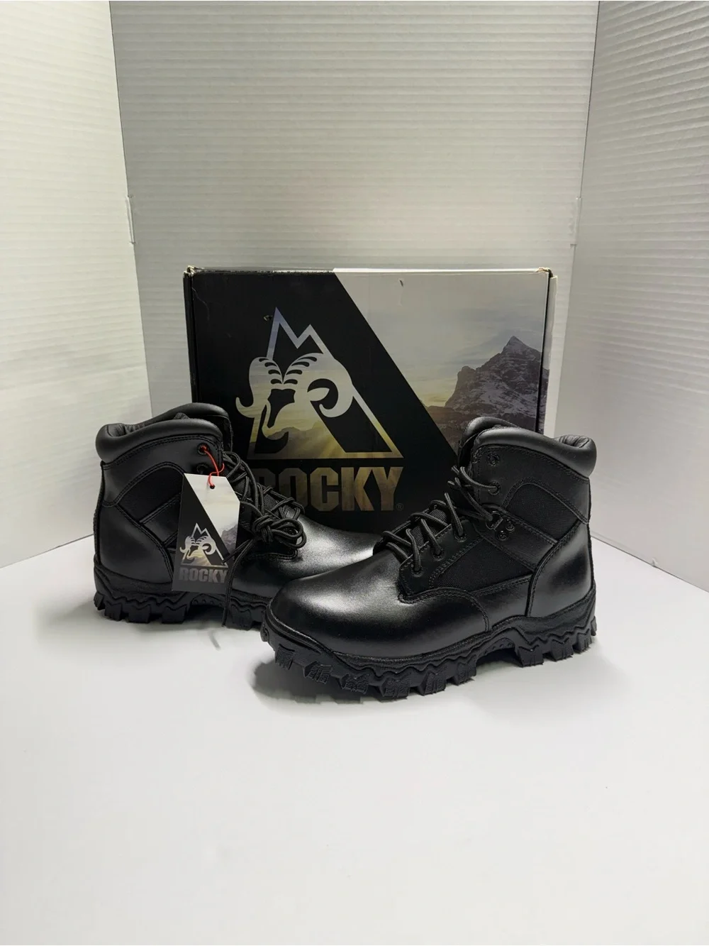 Rocky Alpha Force Waterproof Boots Men’s Size 7.5 M 6” Black FQ002-167 New